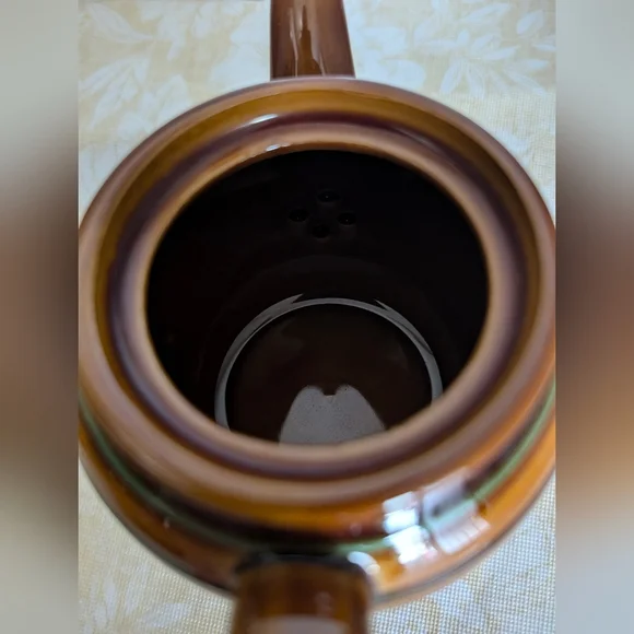 Brown Betty Teapot, Sadler Teapot, Striped Vintage Teapot - Picture 4 of 5